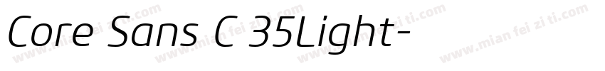 Core Sans C 35Light字体转换